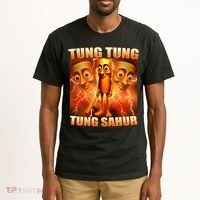 Tung Tung Tung Sahur Meme Tall T-Shirt thumb 2