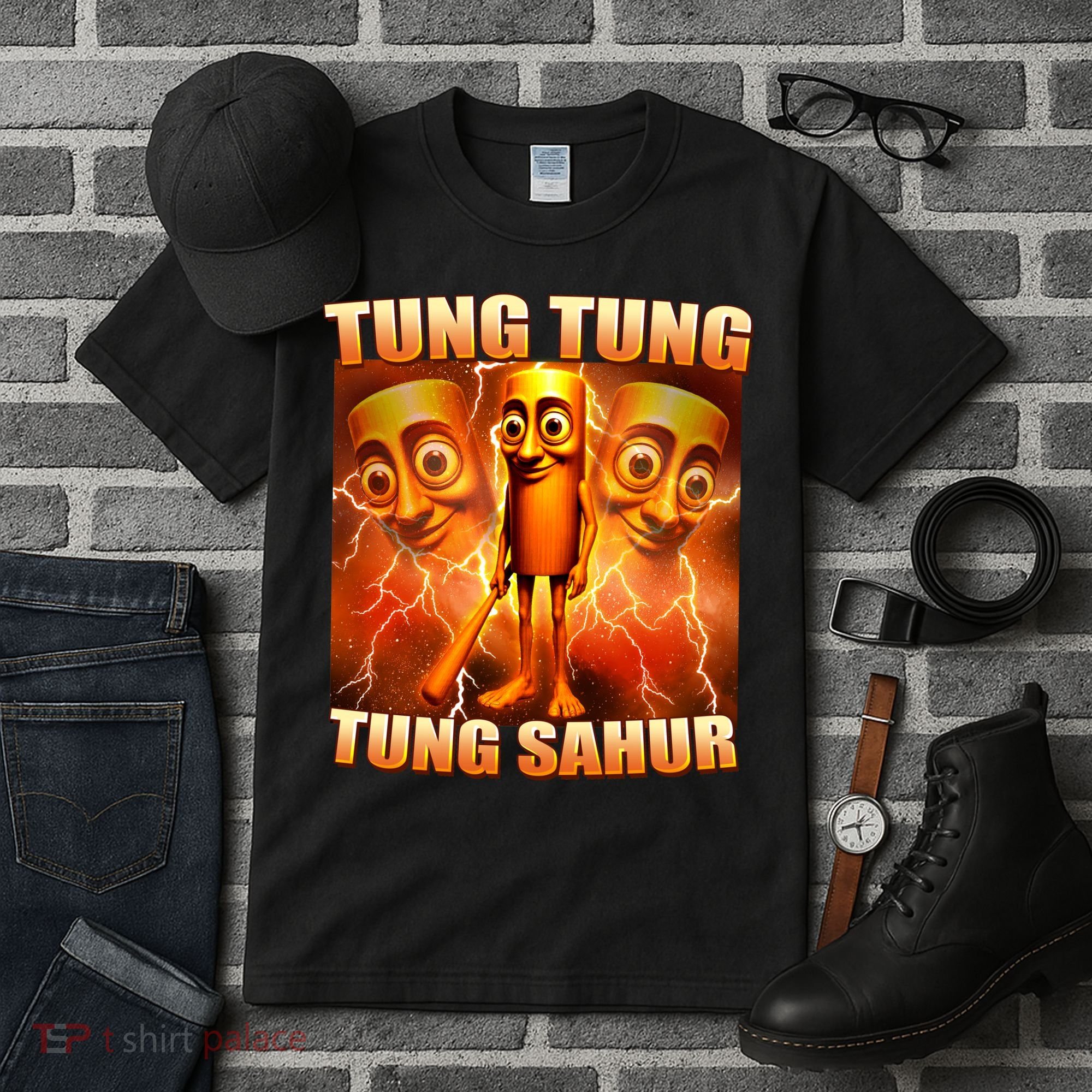 Tung Tung Tung Sahur Meme Tall T-Shirt