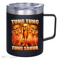 Tung Tung Tung Sahur Meme 12oz Stainless Steel Coffee Mug thumb 0
