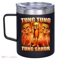 Tung Tung Tung Sahur Meme 12oz Stainless Steel Coffee Mug thumb 2
