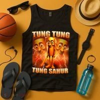 Tung Tung Tung Sahur Meme Tank Top thumb 4