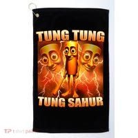 Tung Tung Tung Sahur Meme Golf Towel thumb 0