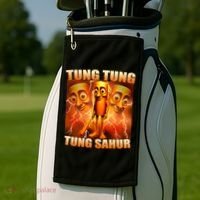 Tung Tung Tung Sahur Meme Golf Towel thumb 2