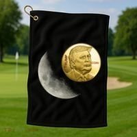 $Trump To The Moon Golf Towel thumb 1