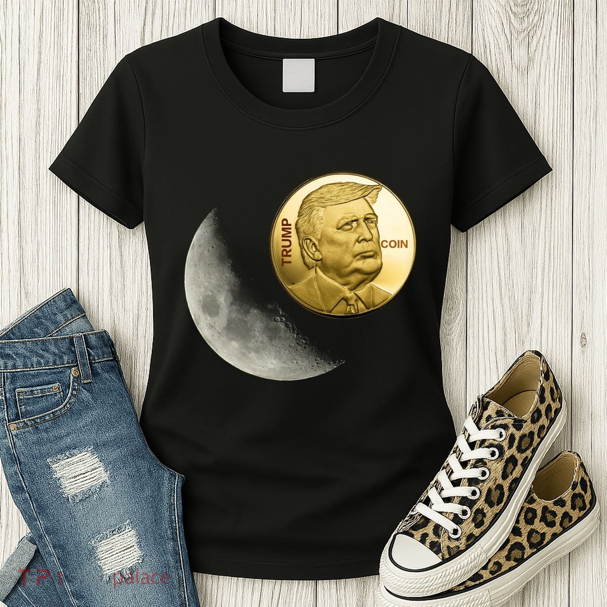 $Trump To The Moon Women's T-Shirt