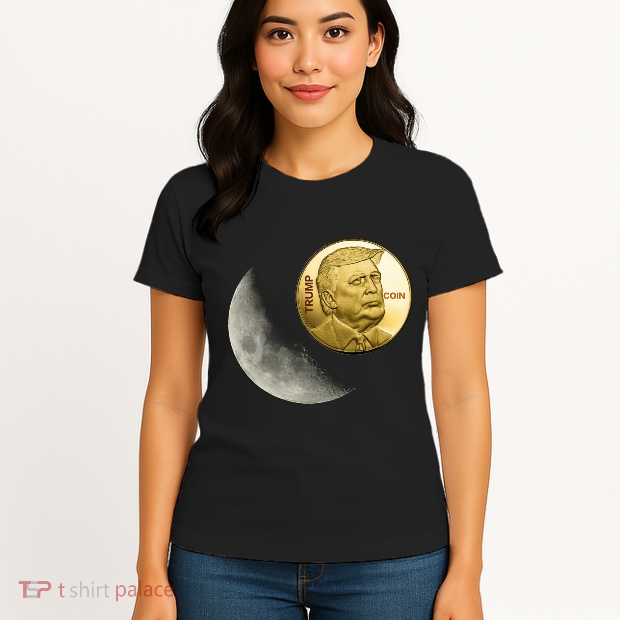 $Trump To The Moon Women's T-Shirt
