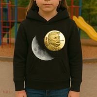$Trump To The Moon Kids Hoodie thumb 3