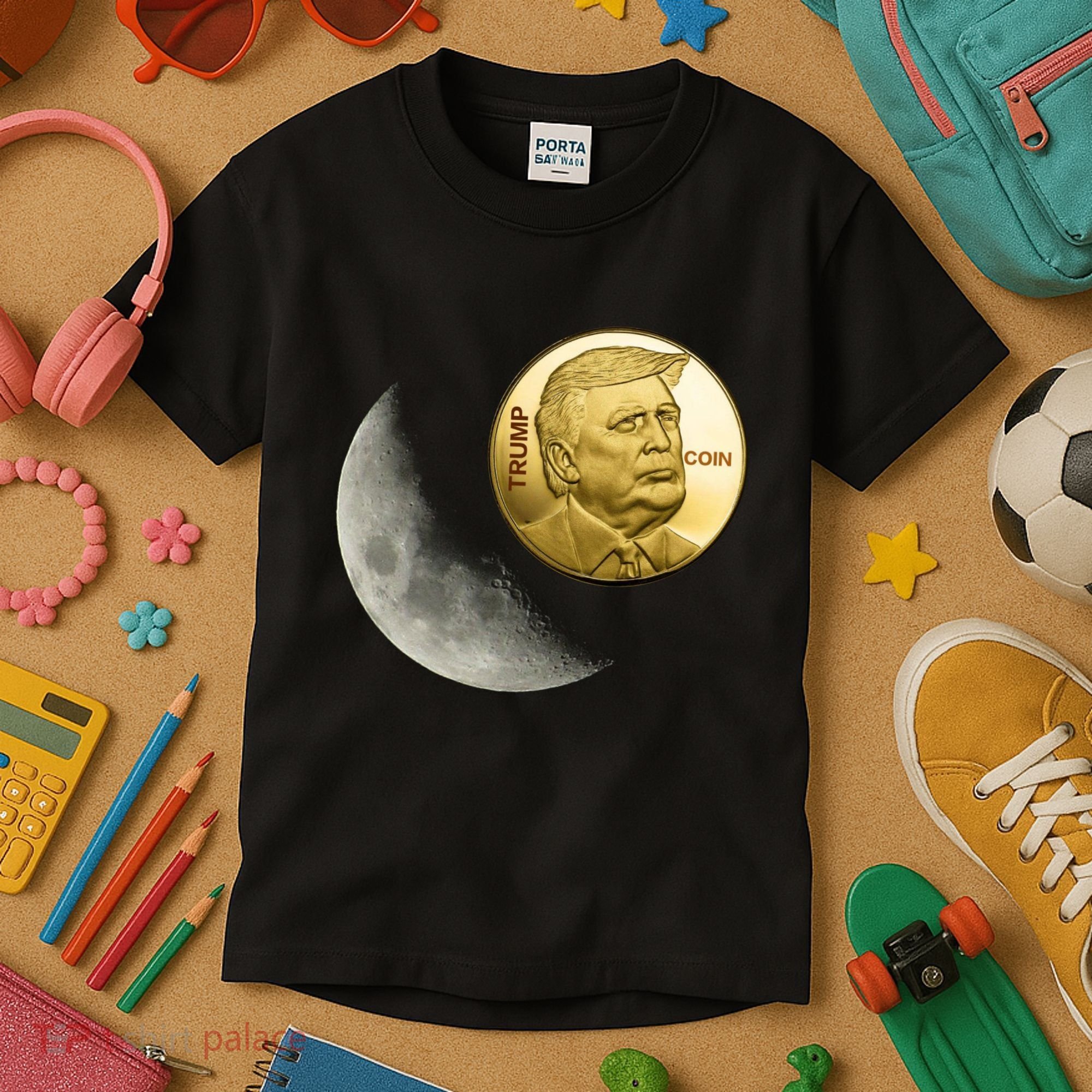 $Trump To The Moon Kids T-Shirt