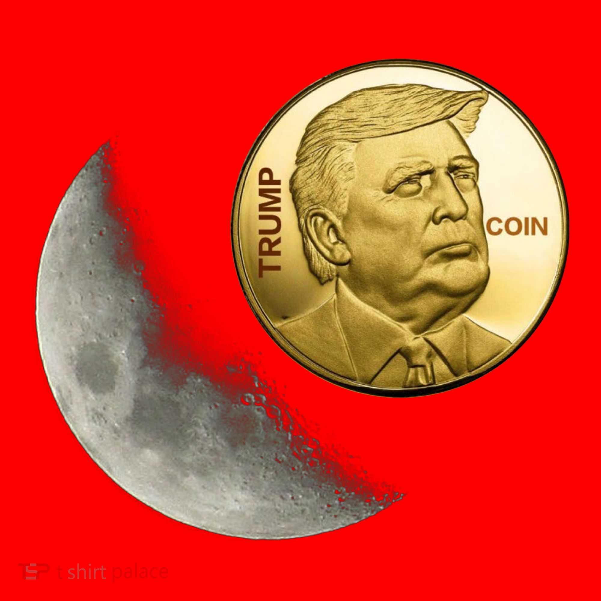 $Trump To The Moon Santa Hat