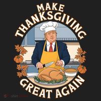 Trump Thanksgiving Turkey Make Thanksgiving Great Again Meaningful Gift Beanie thumb 2