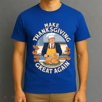 Trump Thanksgiving Turkey Make Thanksgiving Great Again Meaningful Gift T-Shirt thumb 3