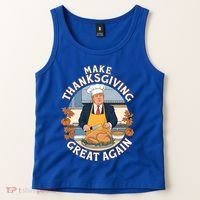 Trump Thanksgiving Turkey Make Thanksgiving Great Again Meaningful Gift Tank Top thumb 2