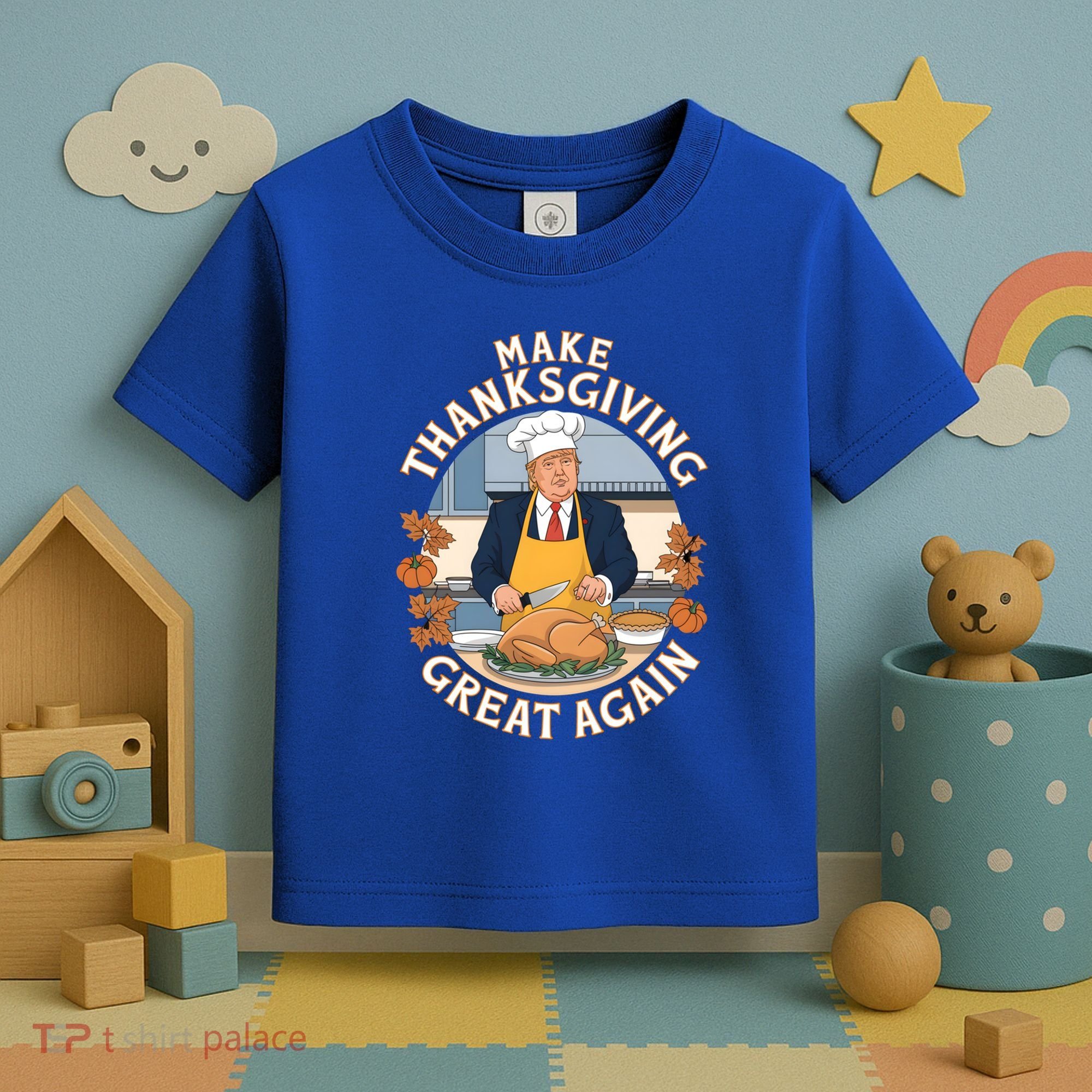 Trump Thanksgiving Turkey Make Thanksgiving Great Again Meaningful Gift Toddler T-Shirt