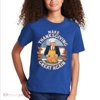 Trump Thanksgiving Turkey Make Thanksgiving Great Again Meaningful Gift Kids T-Shirt thumb 2