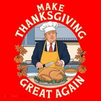 Trump Thanksgiving Turkey Make Thanksgiving Great Again Meaningful Gift Santa Hat thumb 1