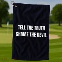 Tell The Truth Shame The Devil Golf Towel thumb 1