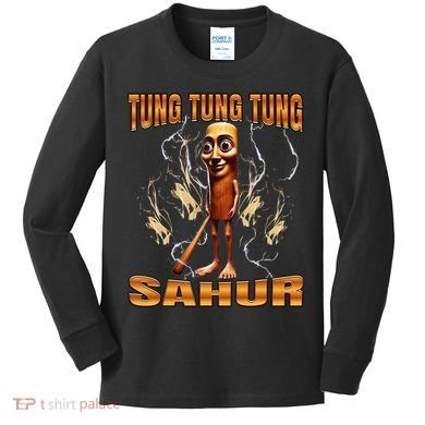 Tung Tung Tung Sahur Kids Long Sleeve Shirt