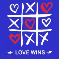 Tic Tac Toe Love Wins Love Always Wins Valentines Love Day Gift Long Sleeve Shirt thumb 2