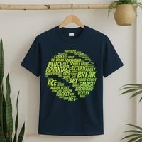 Tennis Terms Tennis Player Playing Tennis Ball T-Shirt thumb 2