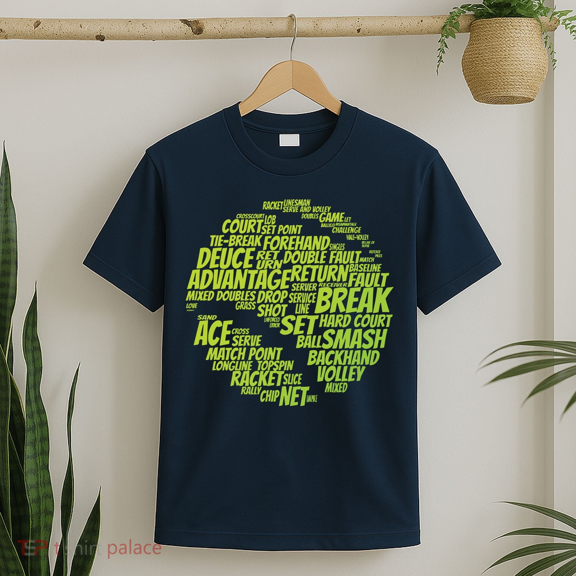 Tennis Terms Tennis Player Playing Tennis Ball T-Shirt