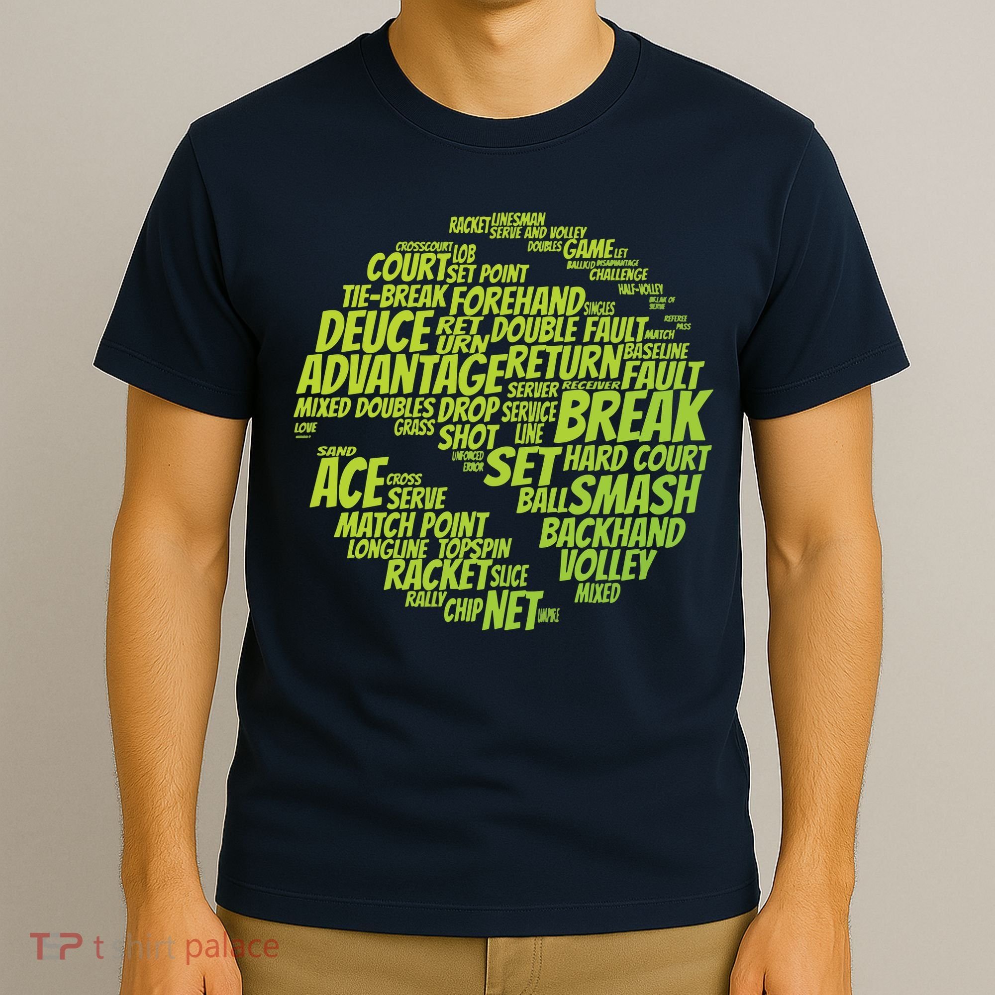 Tennis Terms Tennis Player Playing Tennis Ball T-Shirt