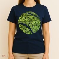 Tennis Terms Tennis Player Playing Tennis Ball T-Shirt thumb 4