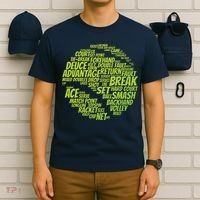 Tennis Terms Tennis Player Playing Tennis Ball T-Shirt thumb 6