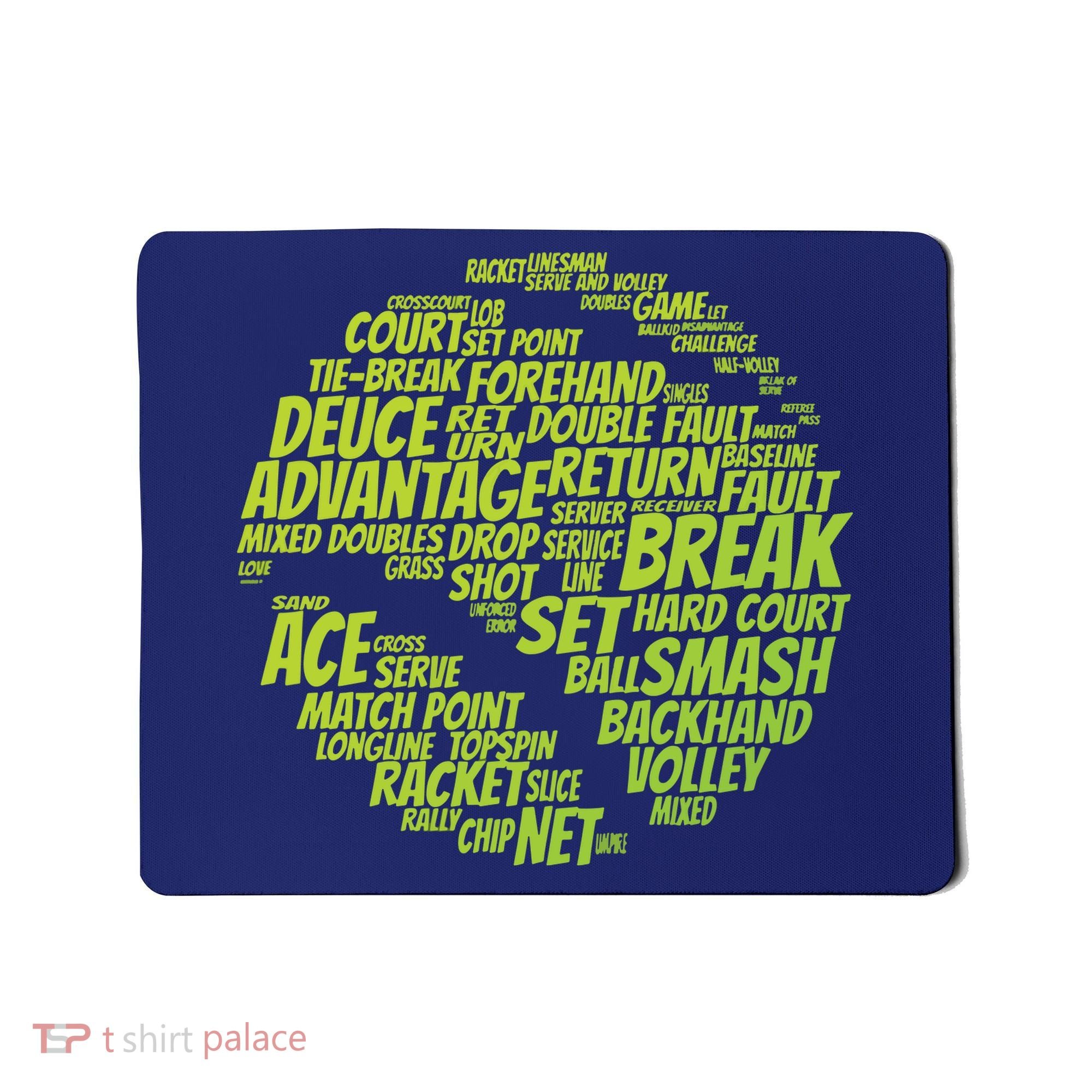 Tennis Terms Tennis Player Playing Tennis Ball Mousepad