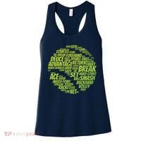 Tennis Terms Tennis Player Playing Tennis Ball Women's Tank Top thumb 0