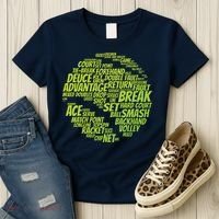 Tennis Terms Tennis Player Playing Tennis Ball Women's T-Shirt thumb 3