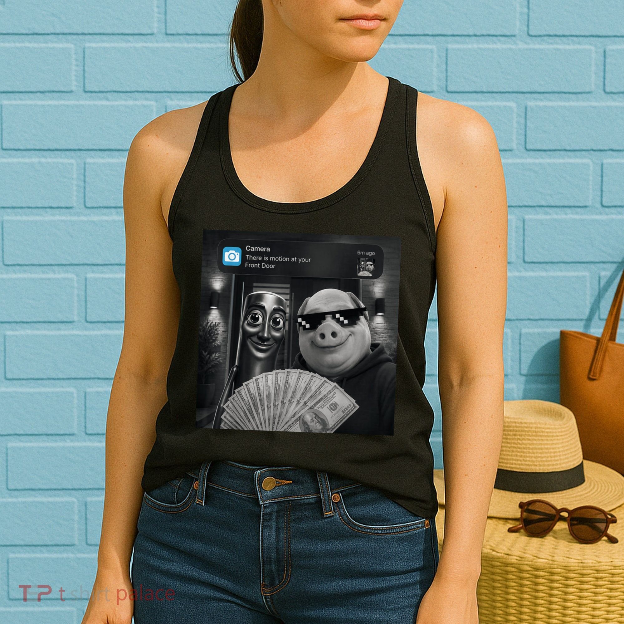 Tung Tung Tung Sahur John Pork Meme Brainrot Women's Tank Top