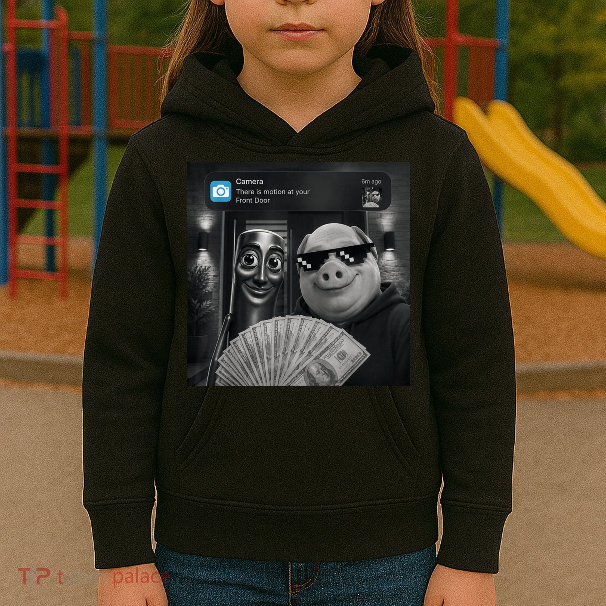 Tung Tung Tung Sahur John Pork Meme Brainrot Kids Hoodie