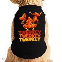 Twerkey Twerking Turkey Funny Thanksgiving Twerk Turkey Doggie Tank thumb 0