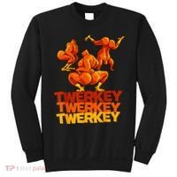 Twerkey Twerking Turkey Funny Thanksgiving Twerk Turkey Sweatshirt thumb 0