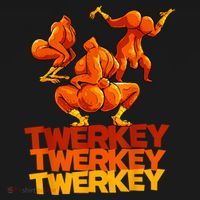 Twerkey Twerking Turkey Funny Thanksgiving Twerk Turkey Women's Tank Top thumb 5