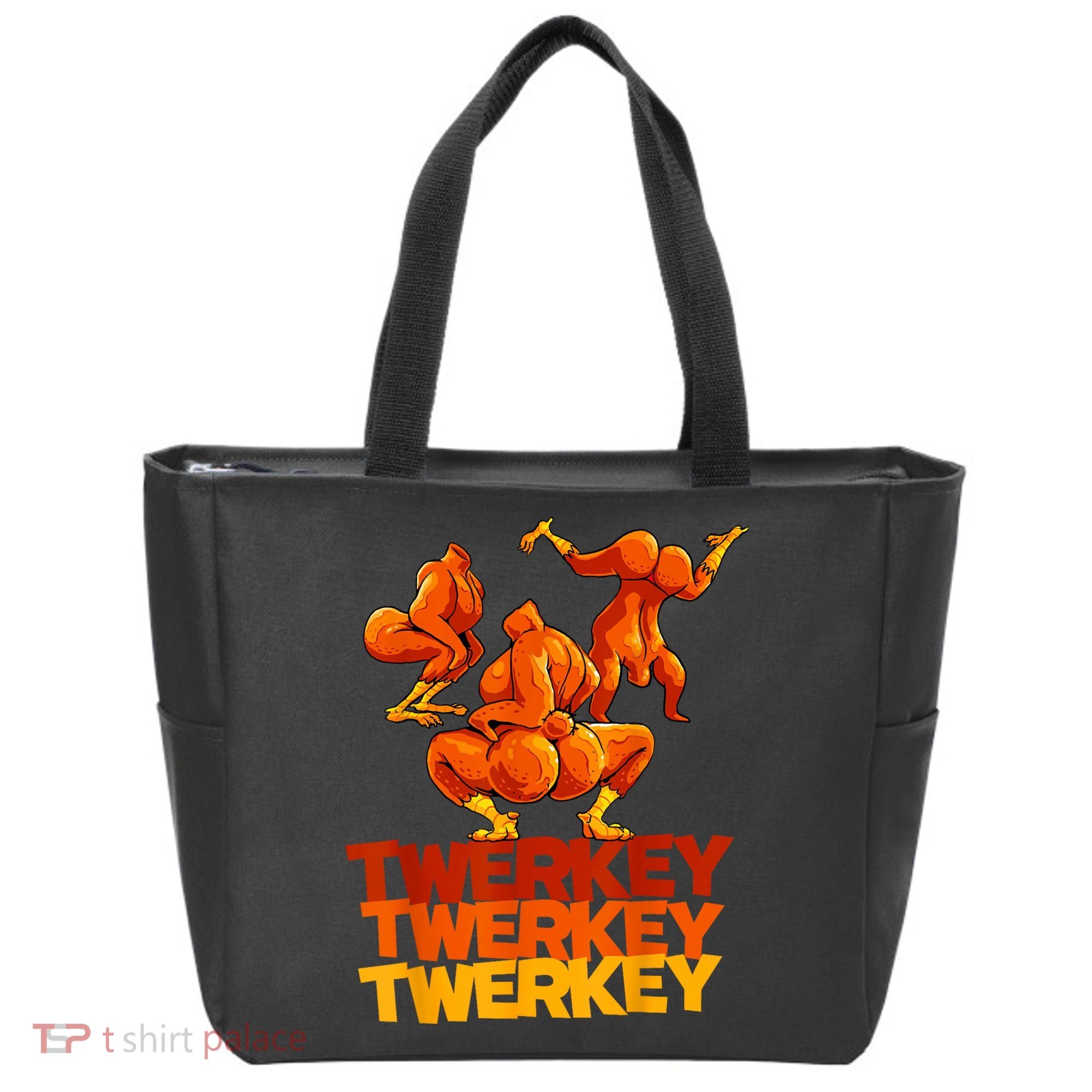 Twerkey Twerking Turkey Funny Thanksgiving Twerk Turkey Tote Bag