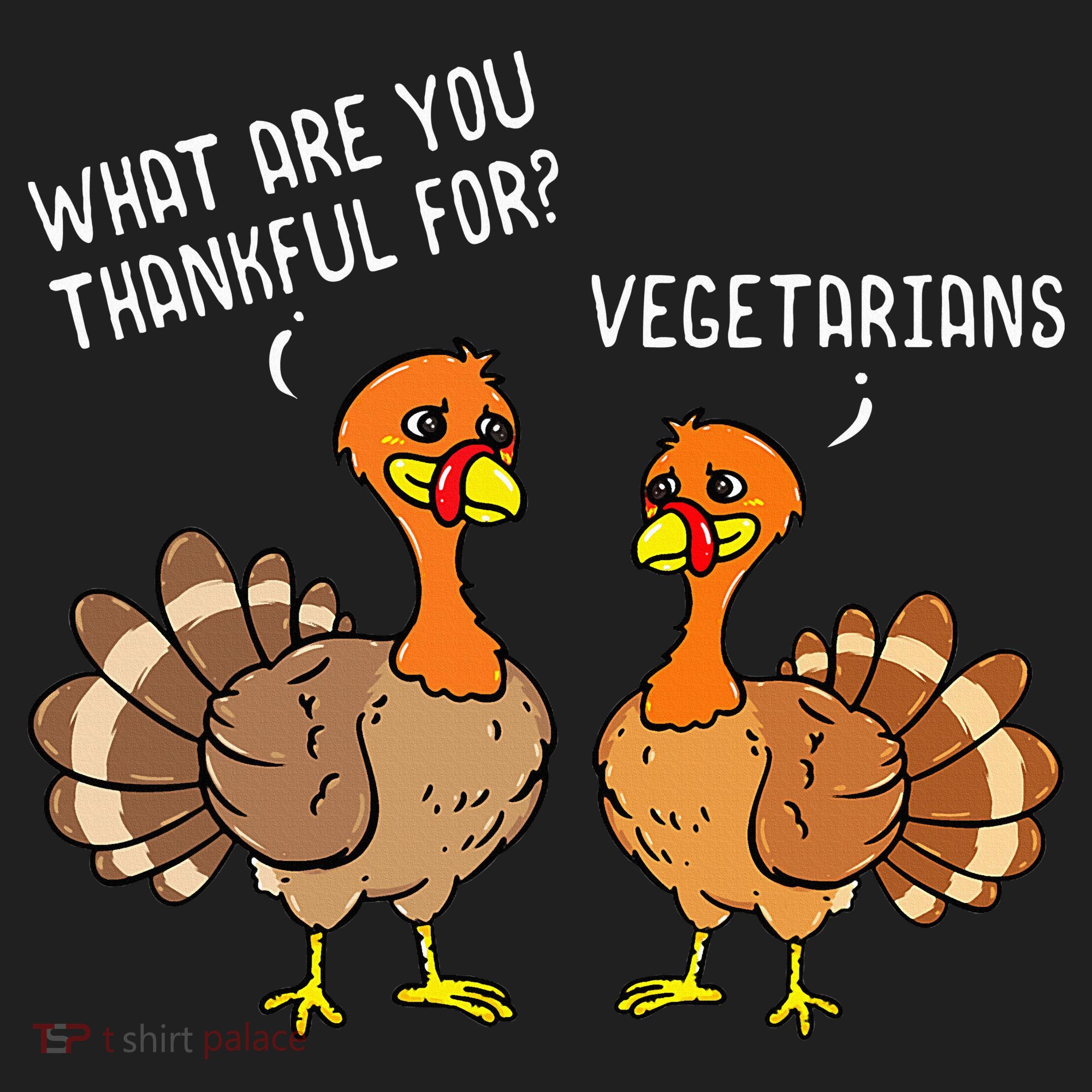 Turkeys Talking Thankful Vegetarians Thanksgiving Vegan Women's Sweatshirt