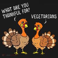 Turkeys Talking Thankful Vegetarians Thanksgiving Vegan Women's Hoodie thumb 2