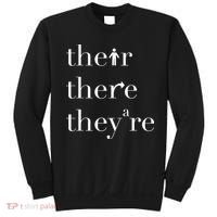 There Their They're English Teacher Funny Grammar Teacher Sweatshirt thumb 0