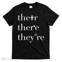There Their They're English Teacher Funny Grammar Teacher T-Shirt thumb 0