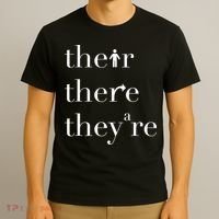 There Their They're English Teacher Funny Grammar Teacher T-Shirt thumb 3