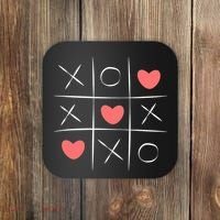 Tic Tac Toe Xoxo Valentines Day Cute Coaster thumb 0