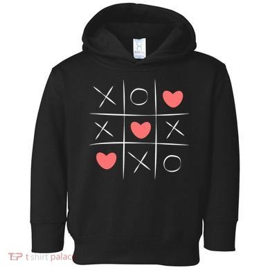 Tic Tac Toe Xoxo Valentines Day Cute Toddler Hoodie
