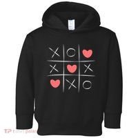 Tic Tac Toe Xoxo Valentines Day Cute Toddler Hoodie thumb 0