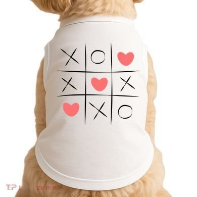 Tic Tac Toe Xoxo Valentines Day Cute Doggie Tank