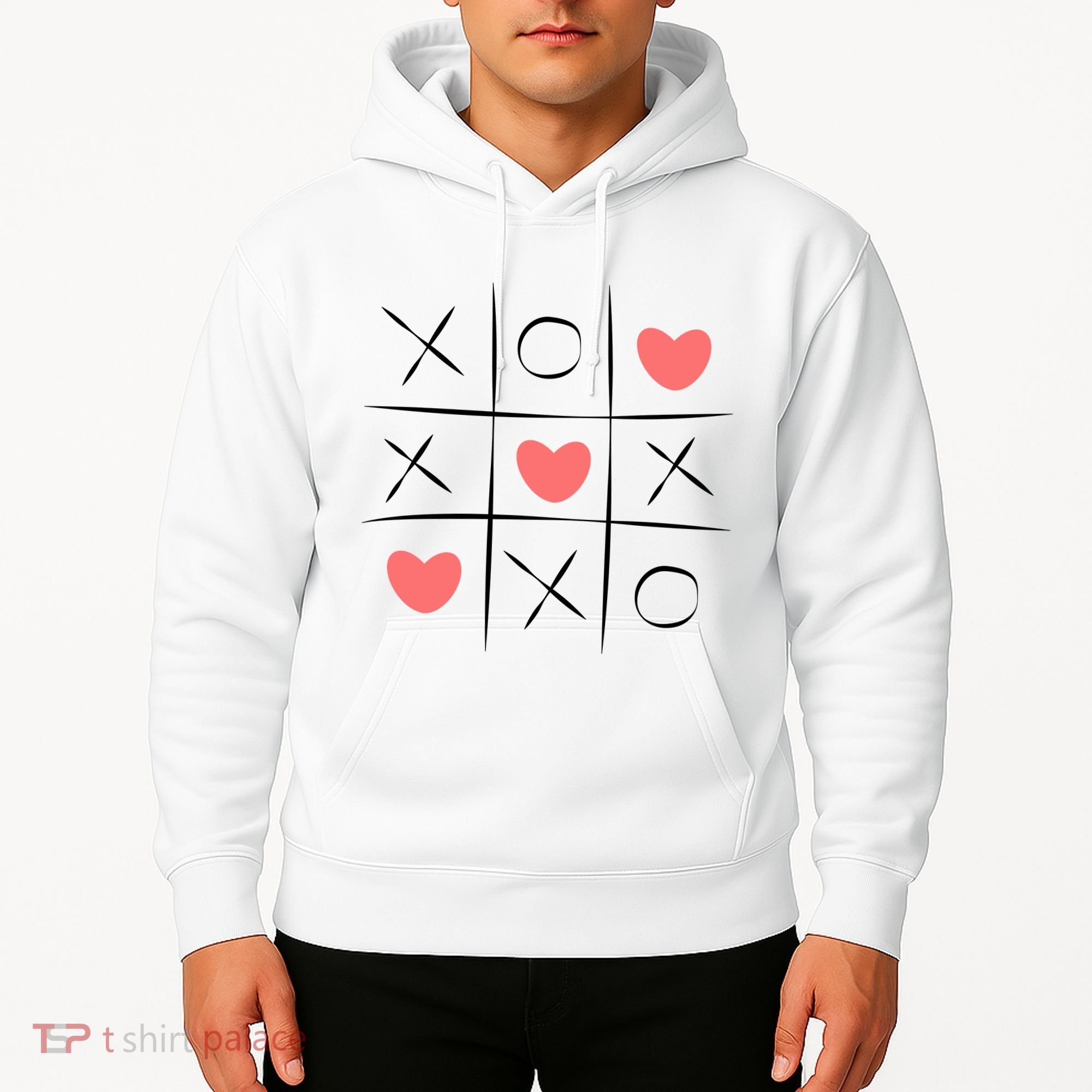 Tic Tac Toe Xoxo Valentines Day Cute Hoodie