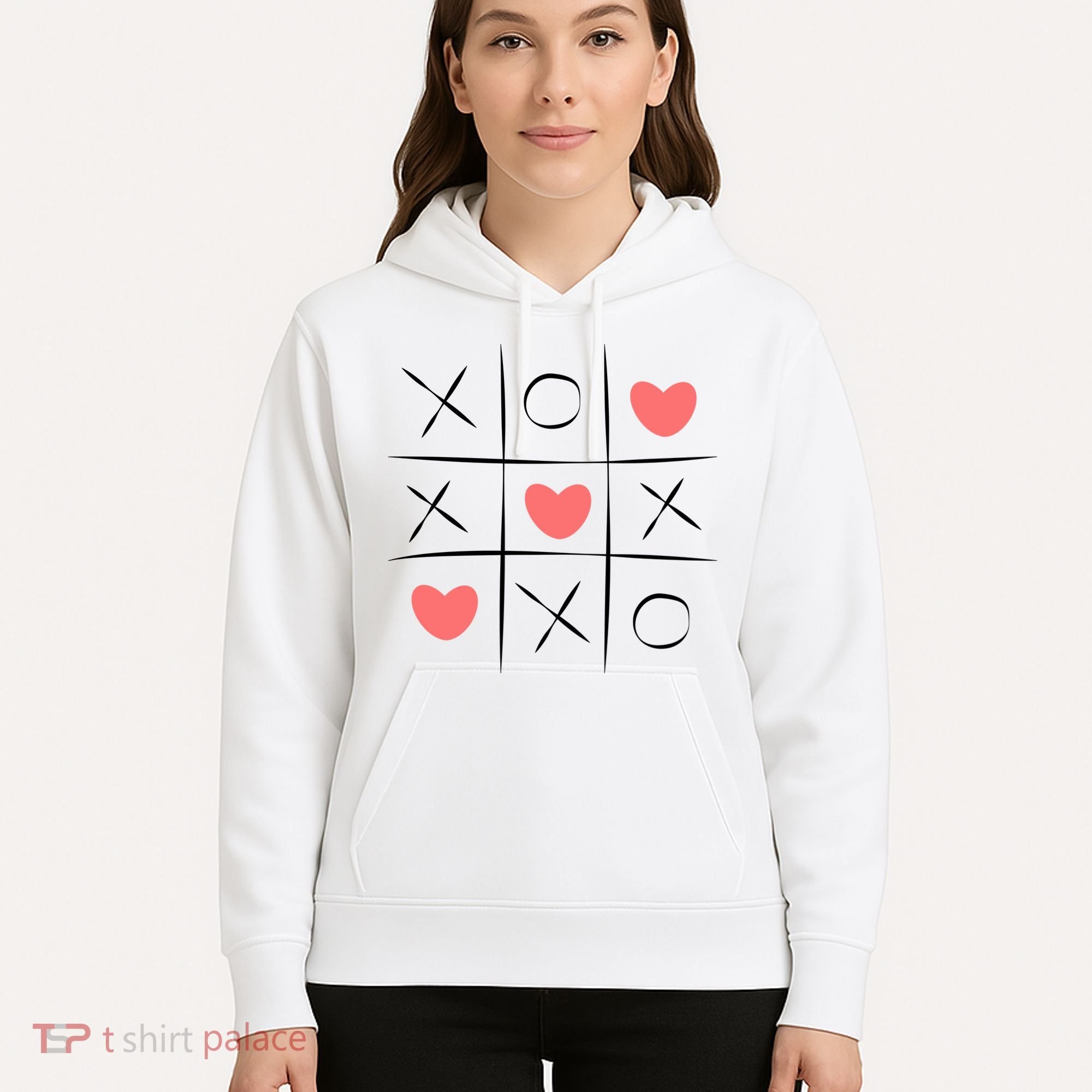Tic Tac Toe Xoxo Valentines Day Cute Hoodie