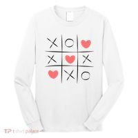 Tic Tac Toe Xoxo Valentines Day Cute Long Sleeve Shirt thumb 0