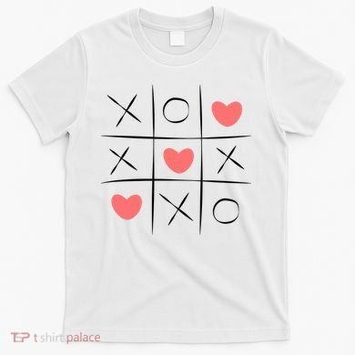 Tic Tac Toe Xoxo Valentines Day Cute T-Shirt