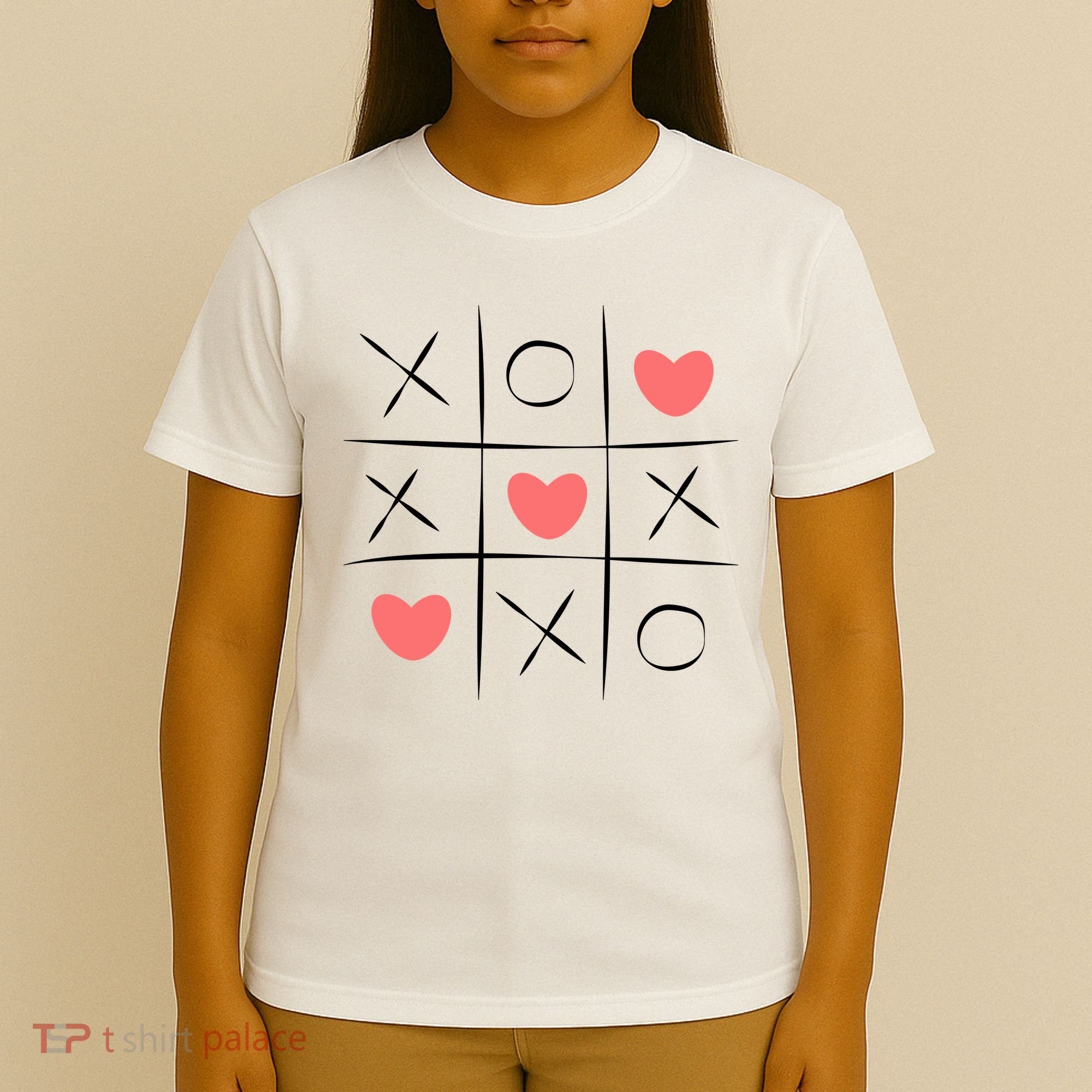 Tic Tac Toe Xoxo Valentines Day Cute T-Shirt